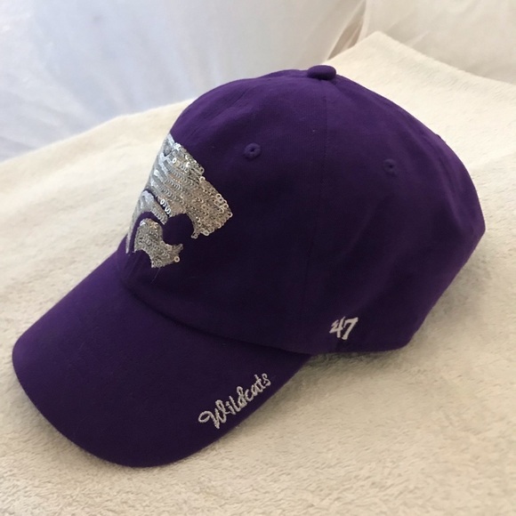 '47 Brand for NCAA Kansas State Woman's Wildcat Adjustable Purple Ball Cap - Picture 14 of 14